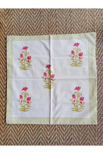 24'' Cushion Cover - Pink Bellflower